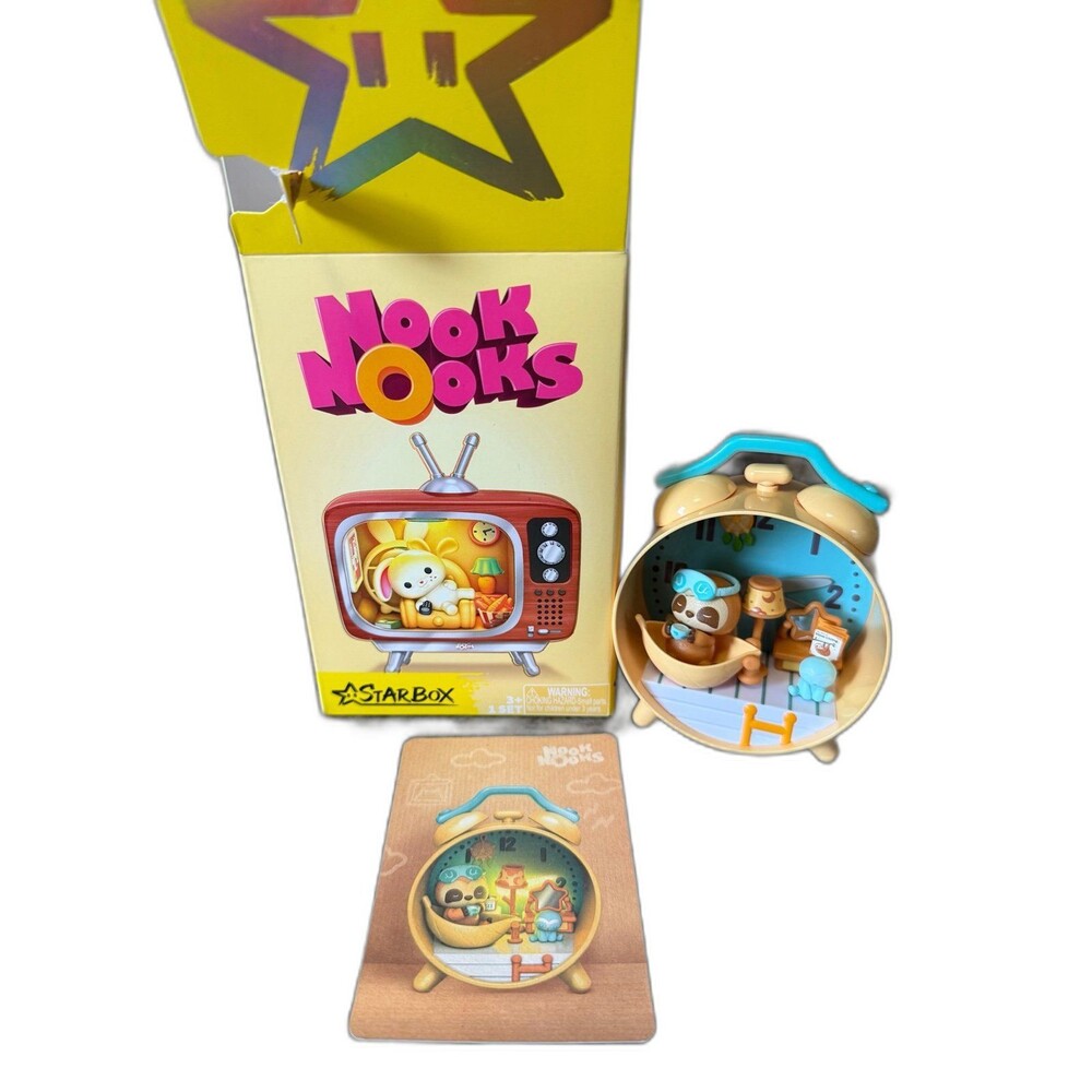 Nook Nooks opened for video, clock teddy